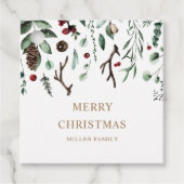 ホリデーグリーナリーメリークリスマスルドルフ鼻 フェイバータグ (正面)