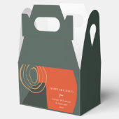 ホリデーグリーンアブストラクトカスタム会社名 フェイバーボックス (オープン)