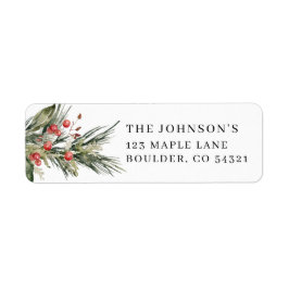 ホリデーグリーンズクリスマスカード住所 シール