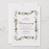 ホリデーグリーンリーミカンクリスマスパーティー 招待状 (正面)