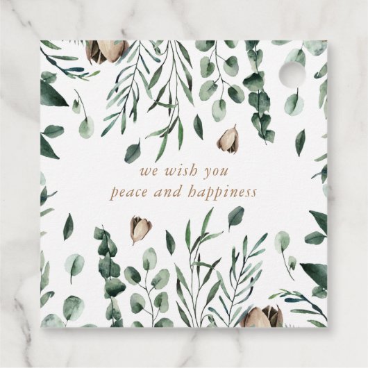 ホリデーグリーンリーメリークリスマス フェイバータグ (裏面)