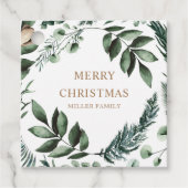 ホリデーグリーンリーメリークリスマス フェイバータグ (正面)