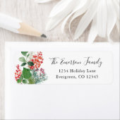 ホリデーグリーンリー差出人住所 ラベル (インサイチュ)