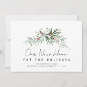 ホリデーグリーン引越しお知らせカード シーズンカード (正面)