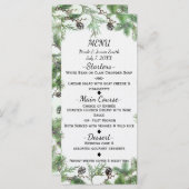 ホリデーグリーン&パインコーンカントリーウィンターカード メニュー (正面/裏面)