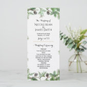 ホリデーグリーン&パインコーンカントリーウェディングプログラム プログラム (スタンド正面)