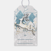 ホリデーグレースパークハートクリスマストインデア金ゴールド ギフトタグ (裏面)