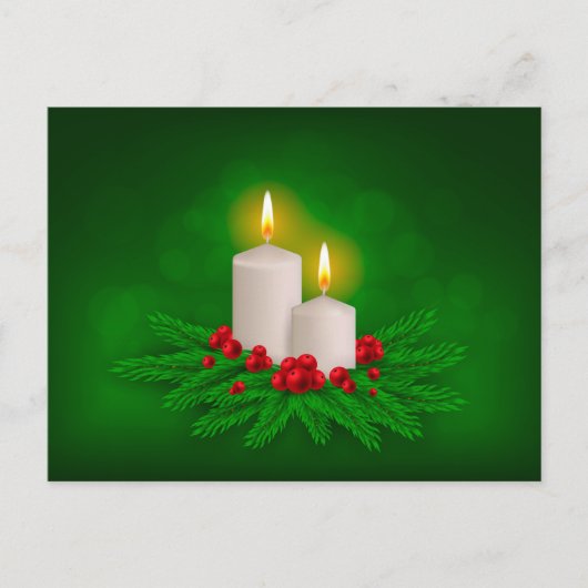 ホリデーグローキャンドル シーズンポストカード (正面)