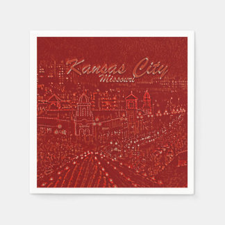 ホリデーグローコレクション – カンザスシティ，ミズーリ スタンダードカクテルナプキン