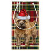 ホリデーケルンとフェスティバルホリデイプレイドクリスマス スモールペーパーバッグ (裏面)