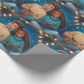 ホリデーゲームナイト – クリスマスラッピング紙 ラッピングペーパー (角)