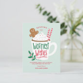 ホリデーココアビジネスホリデーカードハガキ シーズンポストカード (スタンド正面)