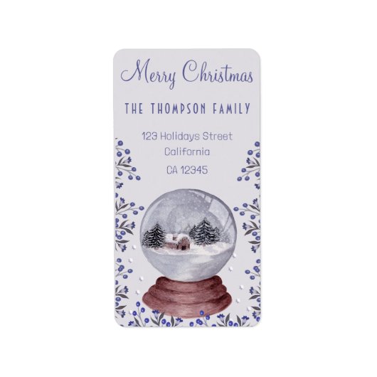 ホリデーコテージコアスタイルロマンチックフローラステッカー ラベル (正面)