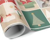 ホリデーコラージュと9フェスティバル写真(文字なし) ラッピングペーパー (ロールコーナー)