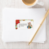 ホリデーコルギパピーとプレゼント ラベル (インサイチュ)