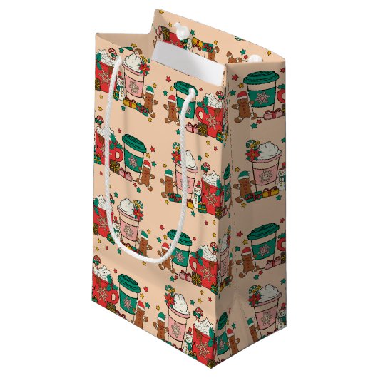 ホリデーコーヒーアプリコットスモール抱き枕 スモールペーパーバッグ (正面アングル)