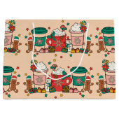 ホリデーコーヒーアプリコットラージ抱き枕 ラージペーパーバッグ (正面)