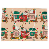 ホリデーコーヒーアプリコットラージ抱き枕 ラージペーパーバッグ (裏面)