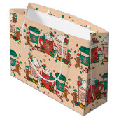 ホリデーコーヒーアプリコットラージ抱き枕 ラージペーパーバッグ (裏面アングル)