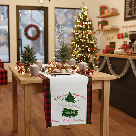 ホリデーコーヒーショップのサインショートテーブルランナー ショートテーブルランナー