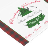 ホリデーコーヒーショップのサインショートテーブルランナー ショートテーブルランナー (コーナー)