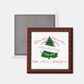 ホリデーコーヒーショップの看板マグネット マグネット (正面/裏面)