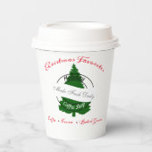 ホリデーコーヒーショップの看板 紙コップ (正面)