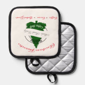 ホリデーコーヒーショップの看板 鍋敷き (正面/裏面)