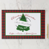 ホリデーコーヒーショップサイン紙ランチョンマット ペーパーパッド (インサイチュ)