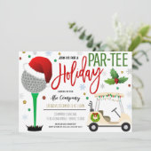 ホリデーゴルフパーティの招待状 招待状 (スタンド正面)