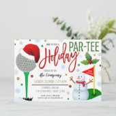 ホリデーゴルフパーティー招待状 招待状 (スタンド正面)