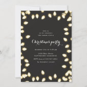 ホリデーゴールデンライツクリスマスパーティの招待状 招待状 (正面)