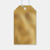 ホリデーゴールドフォイル&ホワイトクリスマスツリー ギフトタグ (裏面)