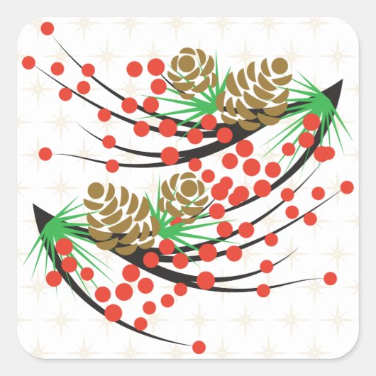 ホリデーサインのシール スクエアシール (正面)