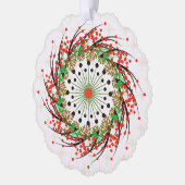 ホリデーサイン紙オーナメント オーナメントカード (左)