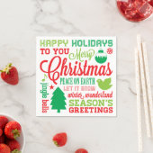 ホリデーサブウェイアートナプキンス スタンダードカクテルナプキン (インサイチュ)