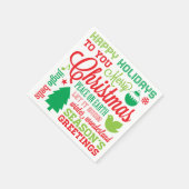 ホリデーサブウェイアートナプキンス スタンダードカクテルナプキン (角)