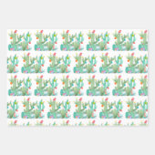 ホリデーサボサボサボサデザートクリスマス ラッピングペーパーシート (正面)