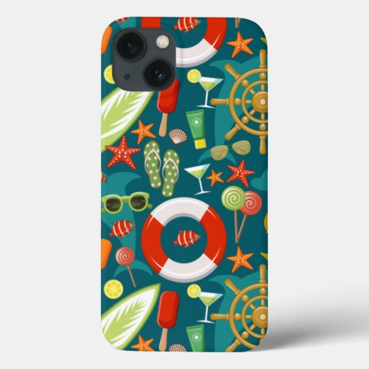 ホリデーサマーパーティービーチパターン Case-Mate iPhoneケース (裏面)