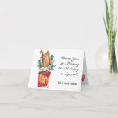 ホリデーサンキューハッピーニューイヤーノートカード サンキューカード (正面)