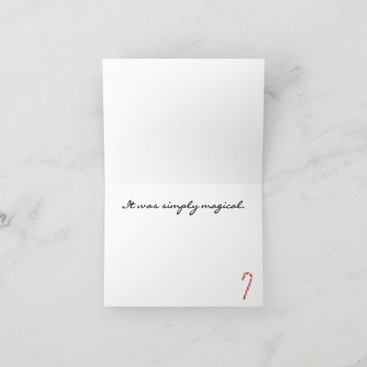 ホリデーサンキューハッピーニューイヤーノートカード サンキューカード (内部)