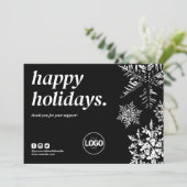 ホリデーサンキュービジネスオーダーカードクリスマス シーズンカード (スタンド正面)