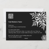 ホリデーサンキュービジネスオーダーカードクリスマス シーズンカード (裏面)