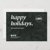 ホリデーサンキュービジネスオーダーカードクリスマス シーズンカード (正面)