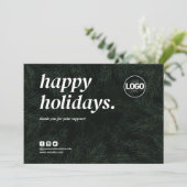 ホリデーサンキュービジネスオーダーカードクリスマス シーズンカード (スタンド正面)