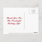 ホリデーサンキューポストカード ポストカード (裏面)