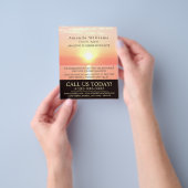 ホリデーサンセットトラベルエージェント広告ズフライヤー チラシ (手)