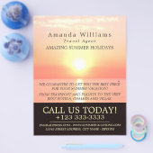 ホリデーサンセットトラベルエージェント広告ズフライヤー チラシ (シングル)