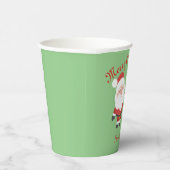 ホリデーサンタアンドベアークリスマス紙カップ 紙コップ (右)
