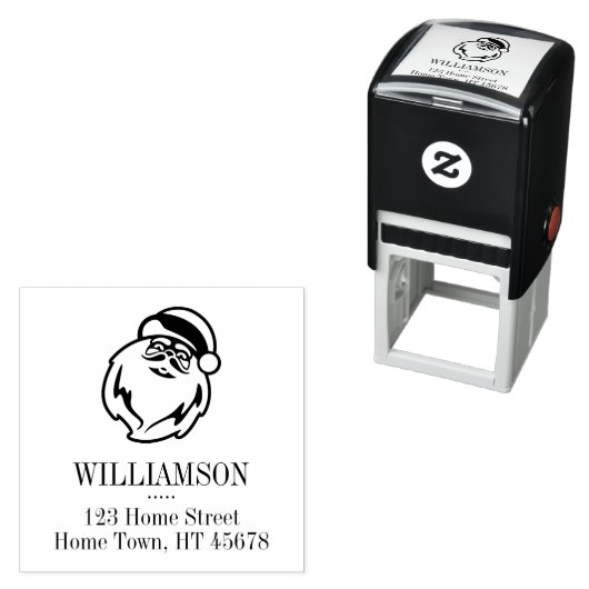 ホリデーサンタスクエア差出人住所 セルフインキングスタンプ (インサイチュ)